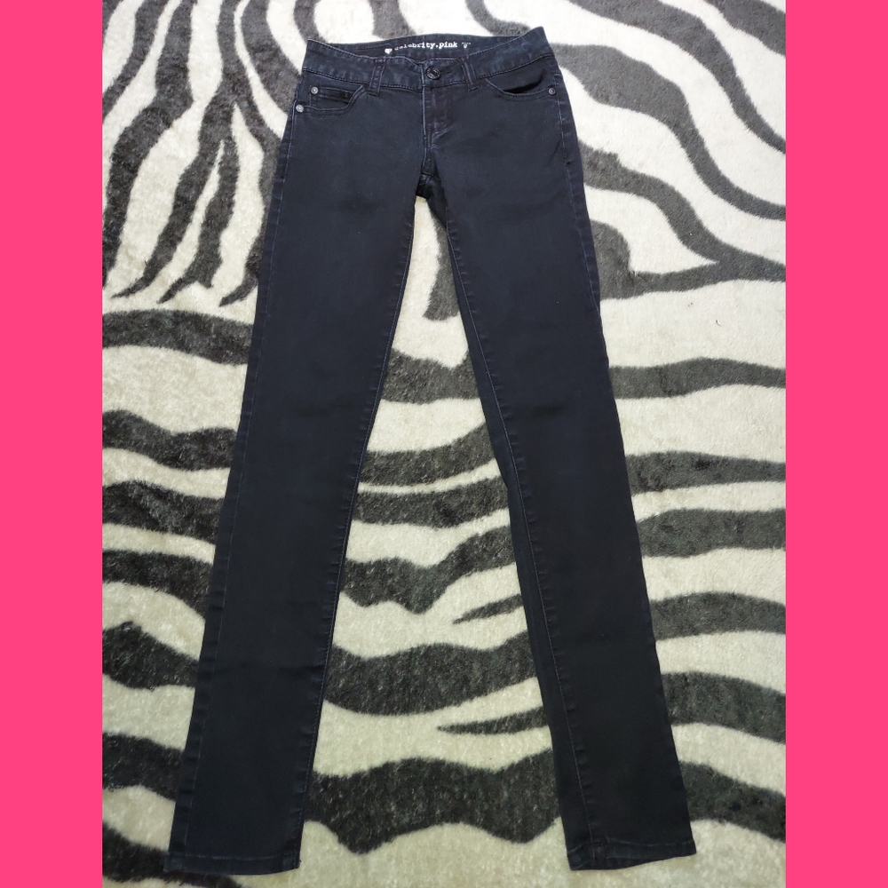 Celebrity Pink Black Skinny Jeans